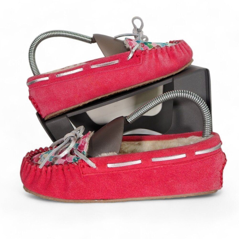 Minnetonka Cassie Slip-on Suede Moccasin Slippers "Mermaid" 48155‎ Youth 4